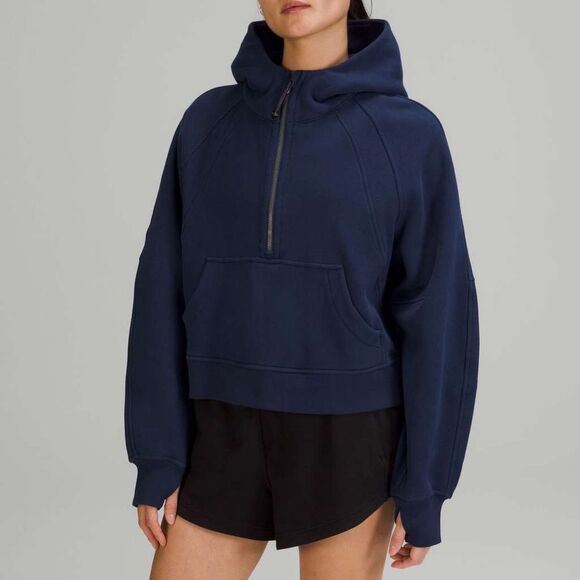 Lululemon Night Sea Scuba Oversized Half-Zip Hoodie Size Extra Small/ Small - Picture 1 of 16